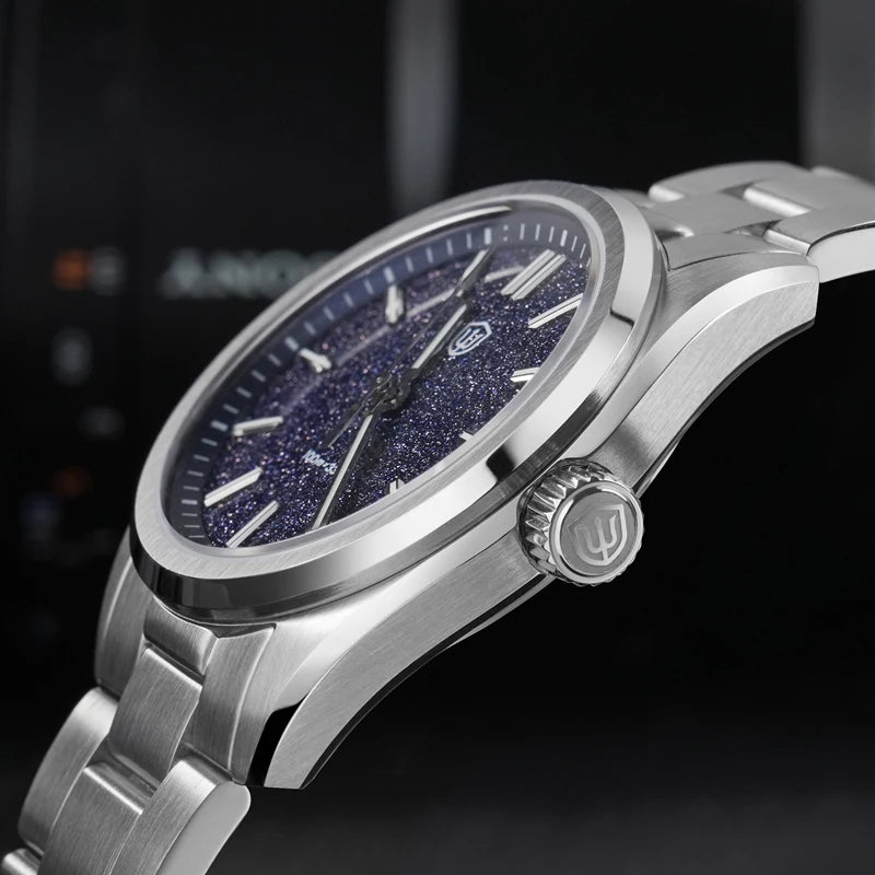 Watchdives WD0003B 36mm Quartz Men Watch VH31 Sweep Seconds Movement Stainless Steel Watches Luminous Waterproof Sapphire