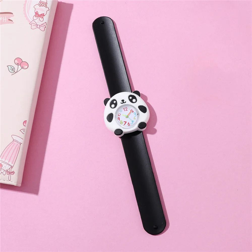 3D Patterns Red Car student Watch Boy Girls Kid wristwatch Soft Silicone Band