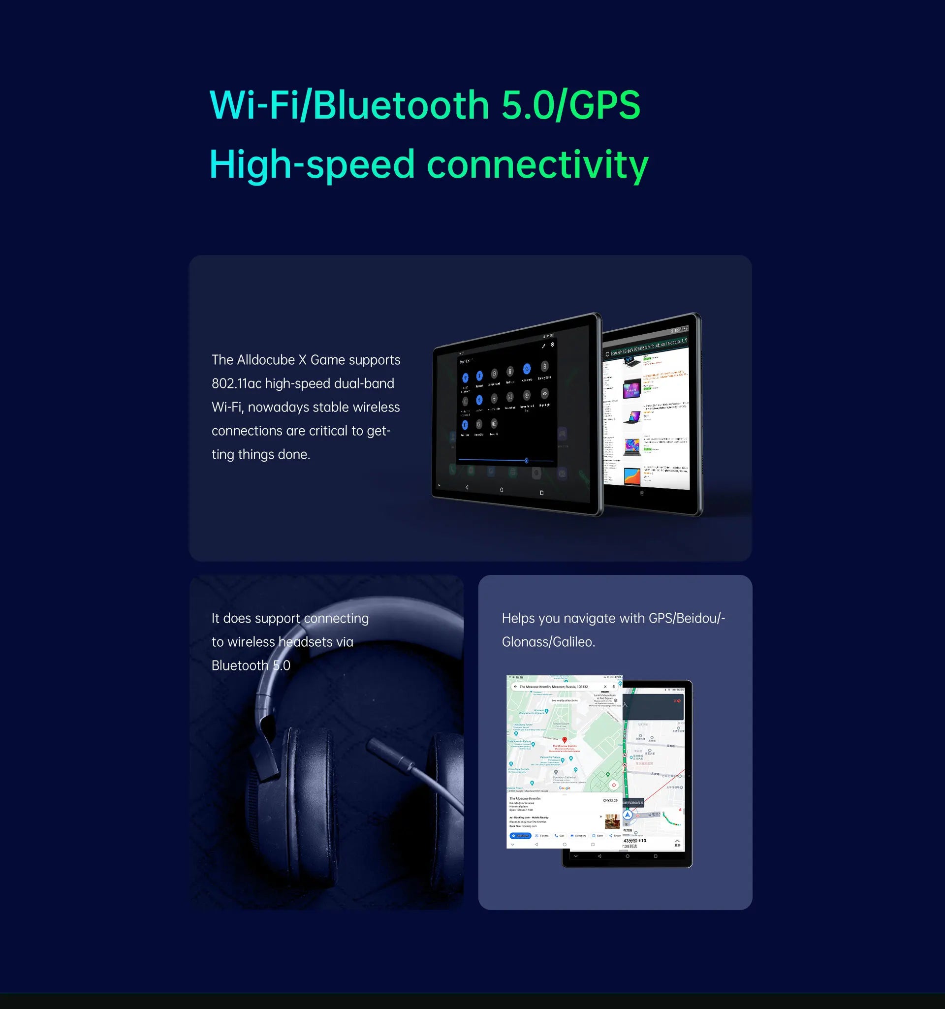 ALLDOCUBE X Game 10.5" Games Tablet 8GB+128GB Helio P90 6-axis Gyro High Accuracy PowerVR 7500mAh Big Battery