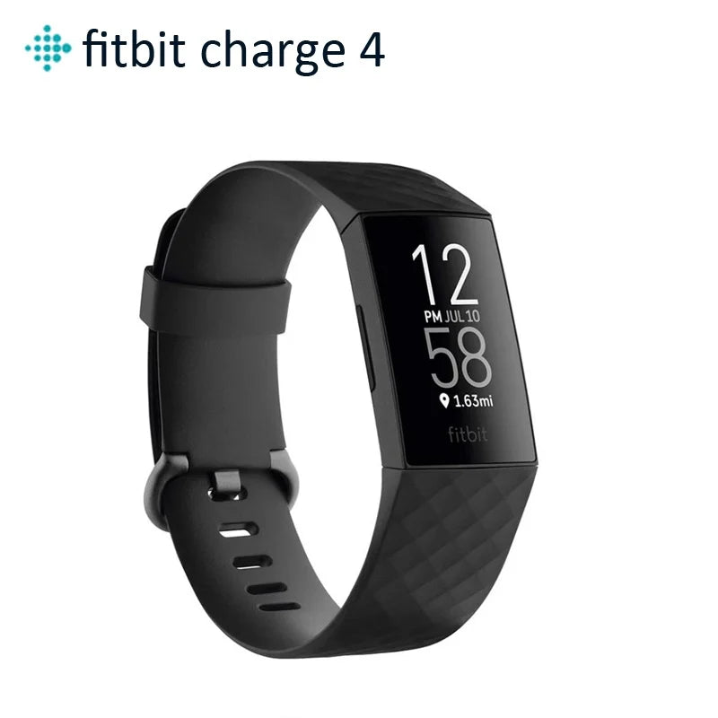 【Clearance Sale】Fitbit Charge 4 Health & Fitness Sleep heart rate Tracker Sport Smart Watch With Sealed Box Sport Band