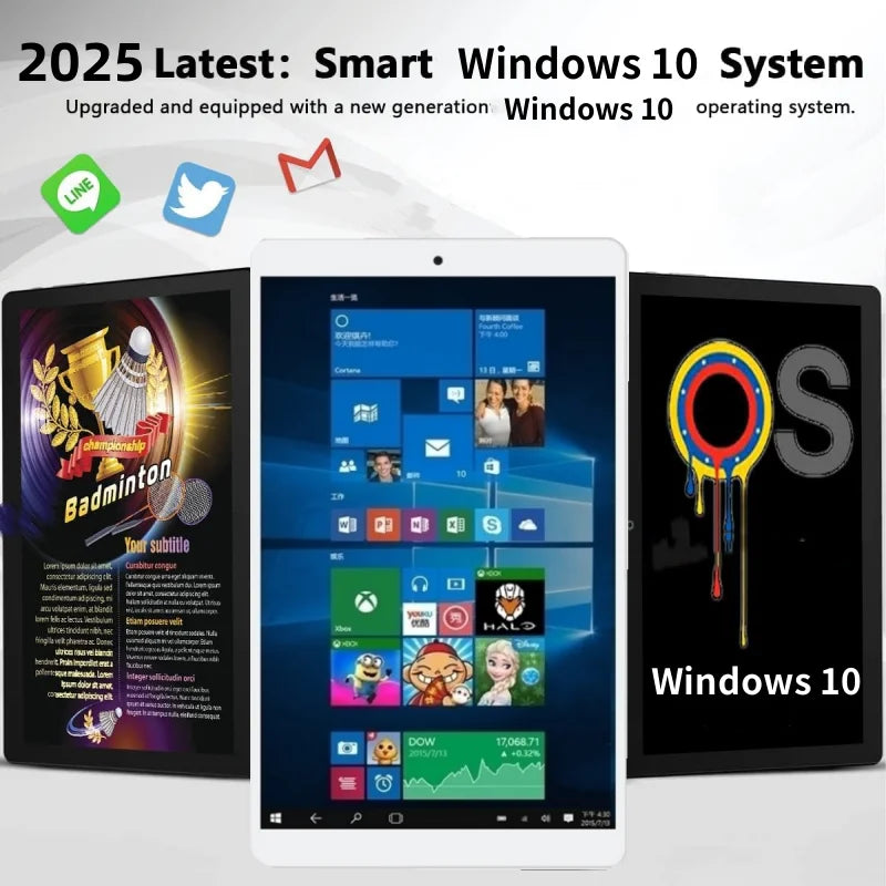 8 INCH Windows 10 Tablet PC 32-bit 2GB RAM 32GB ROM X80 Z3735F CPU 1280*800 IPS Screen WIFI Quad Core Dual Camera