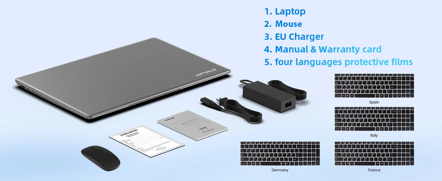 TeclastF17PlusLaptop 17.316GBRAM512GB SSDIntel N95 Windows11ProNotebook180°FlipLaptopsComputerBacklitKeyboardminiHDMIUSB3.2x3