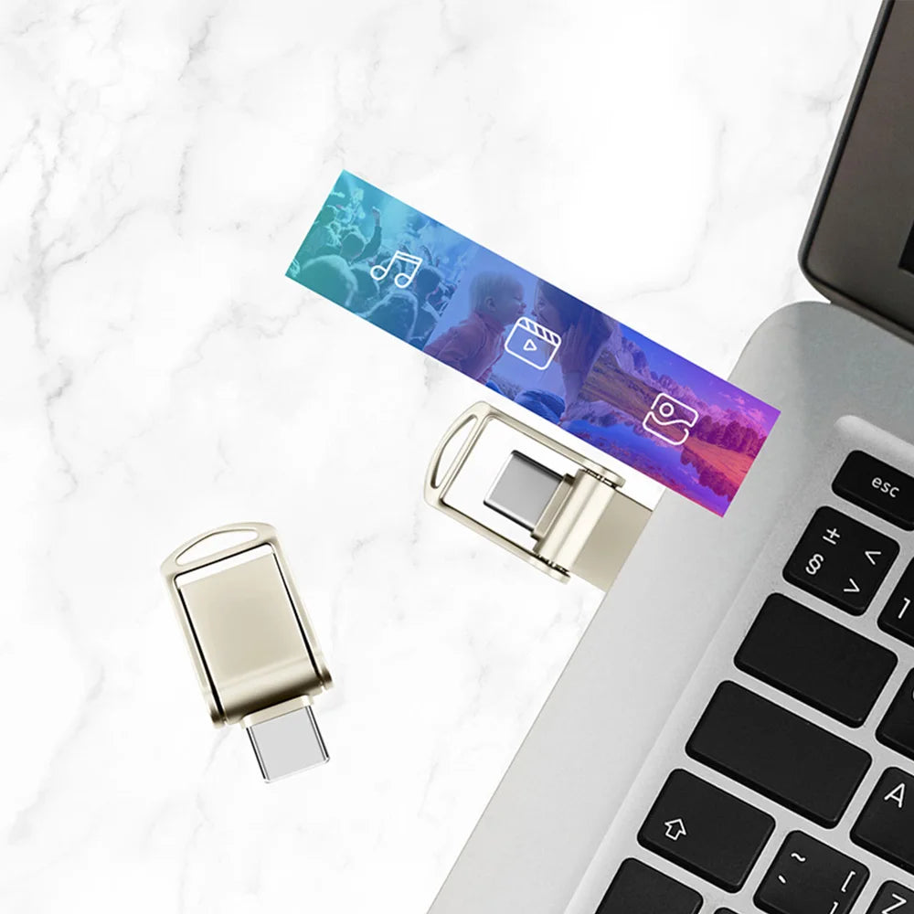 mini TYPE-C USB 3.0 OTG USB Flash Drive 64GB Business Gift Memory Stick Mini USB-C Pen Drive 32GB High Speed USB Stick 128GB Pen