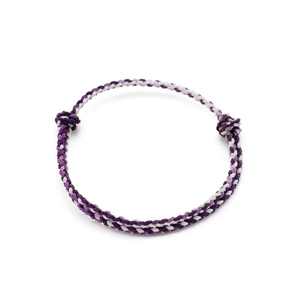 Meetvii New Handmade Gradient Color Lucky Bracelets & Bangles For Women Men Tibetan Buddhist Knots Rope Bracelets Jewelry