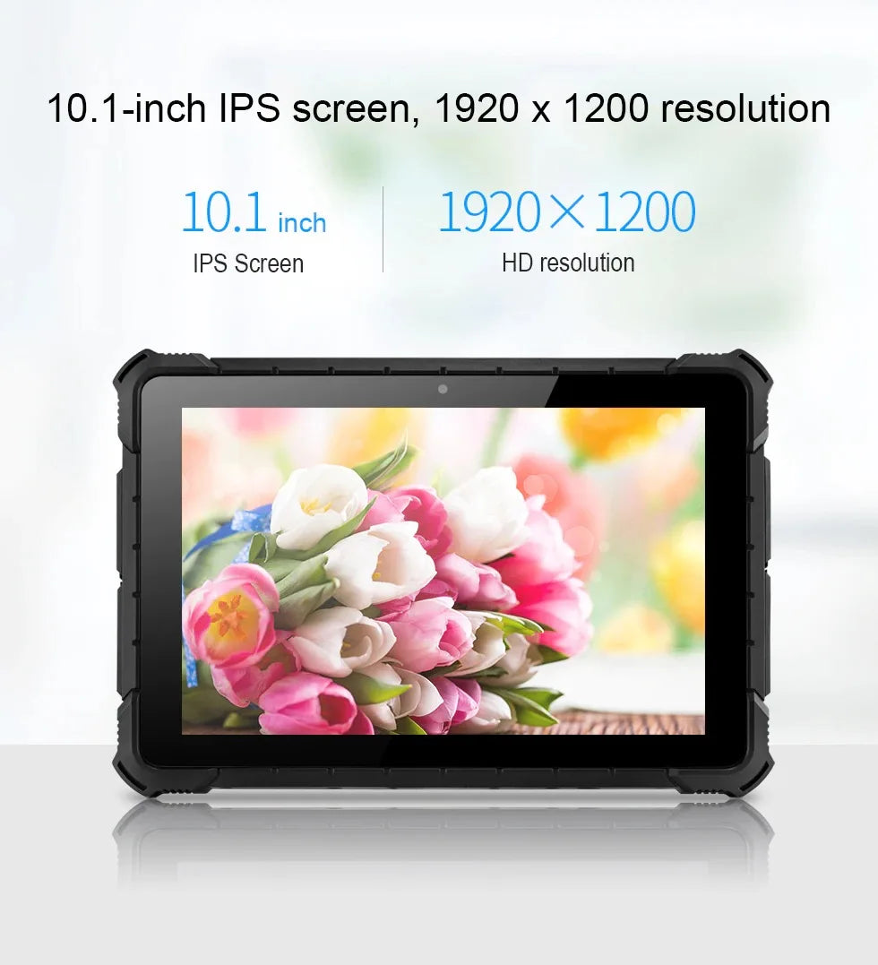 Pipo X4 10.1" Ip67 Waterproof Rugged Tablet For Industrial 12+256gb Windows 10 Pro Intel N100 With Finger Print And 2d Scanner