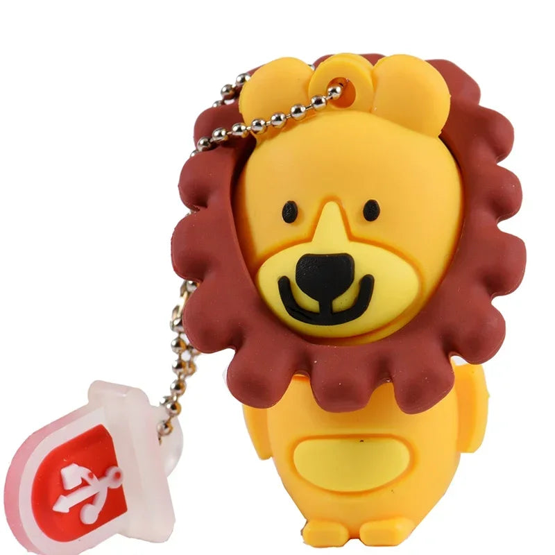 JASTER New Cute Cartoon USB 2.0 Flash Drive 64GB 32G Penguin U Disk 16GB Pen Drives 8G pendrive 4GB Gifts Key Chain Memory Stick