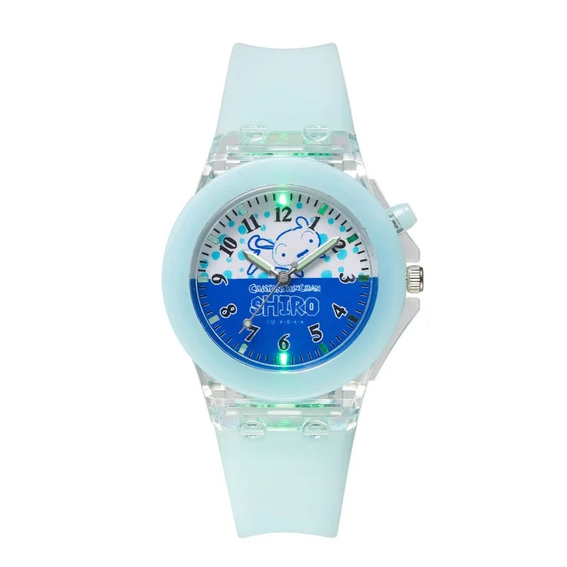 Cute Crayon Shin-chan Watch luminescence Anime Child Wrist Watch Cartoon Christmas Watchband Kids Gift