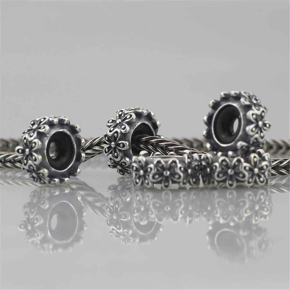 Mistletoe 925 Sterling Silver Cute Sweet Strawberries Stopper Spacer Charm Bead Fit European 3.0mm Bracelet Jewelry