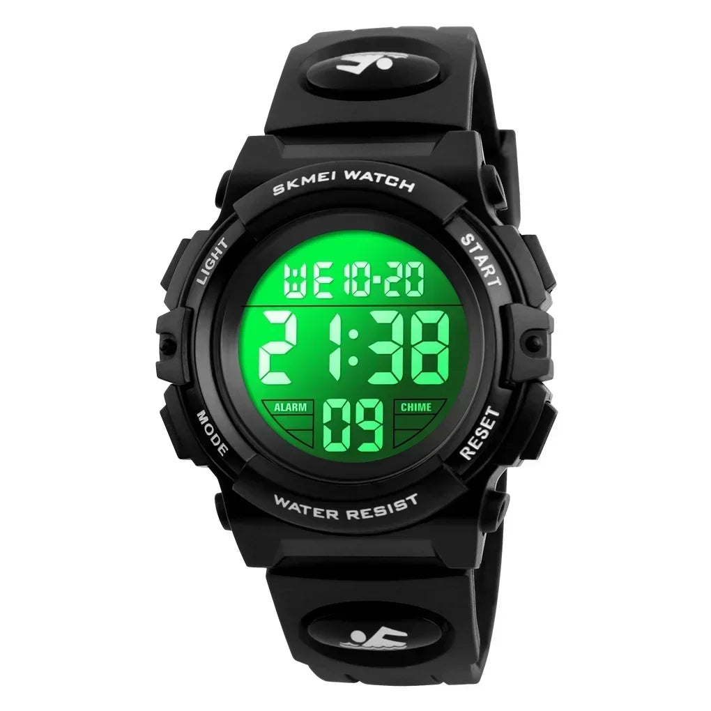 Skmei 1266  Children's Watch Boys and Girls' Alarm Clock Timing Digital 5Bar Waterproof Children's LED Watches 1258 1689 1999