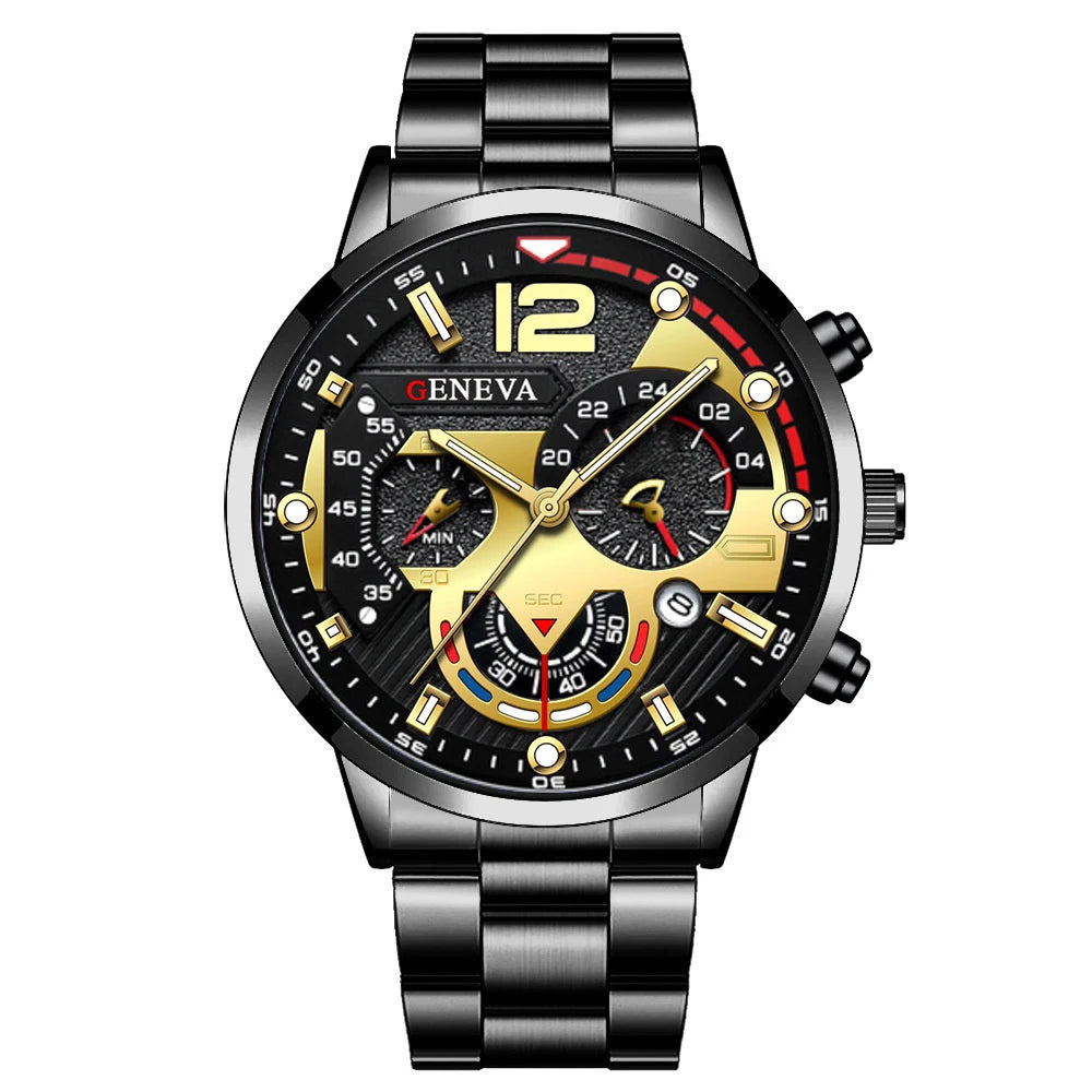 Men Business Watches Fashion Steel Band Male's Quartz Watch Relogio Masculino Reloj Hombre