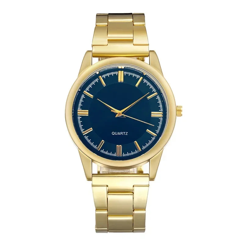 Classic Simple Men's Business Quartz Watch Stainless Steel Round Dial Casual Classic Women Men Business Quartz Watches Stainless
