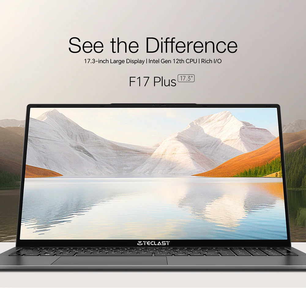 TeclastF17PlusLaptop 17.316GBRAM512GB SSDIntel N95 Windows11ProNotebook180°FlipLaptopsComputerBacklitKeyboardminiHDMIUSB3.2x3