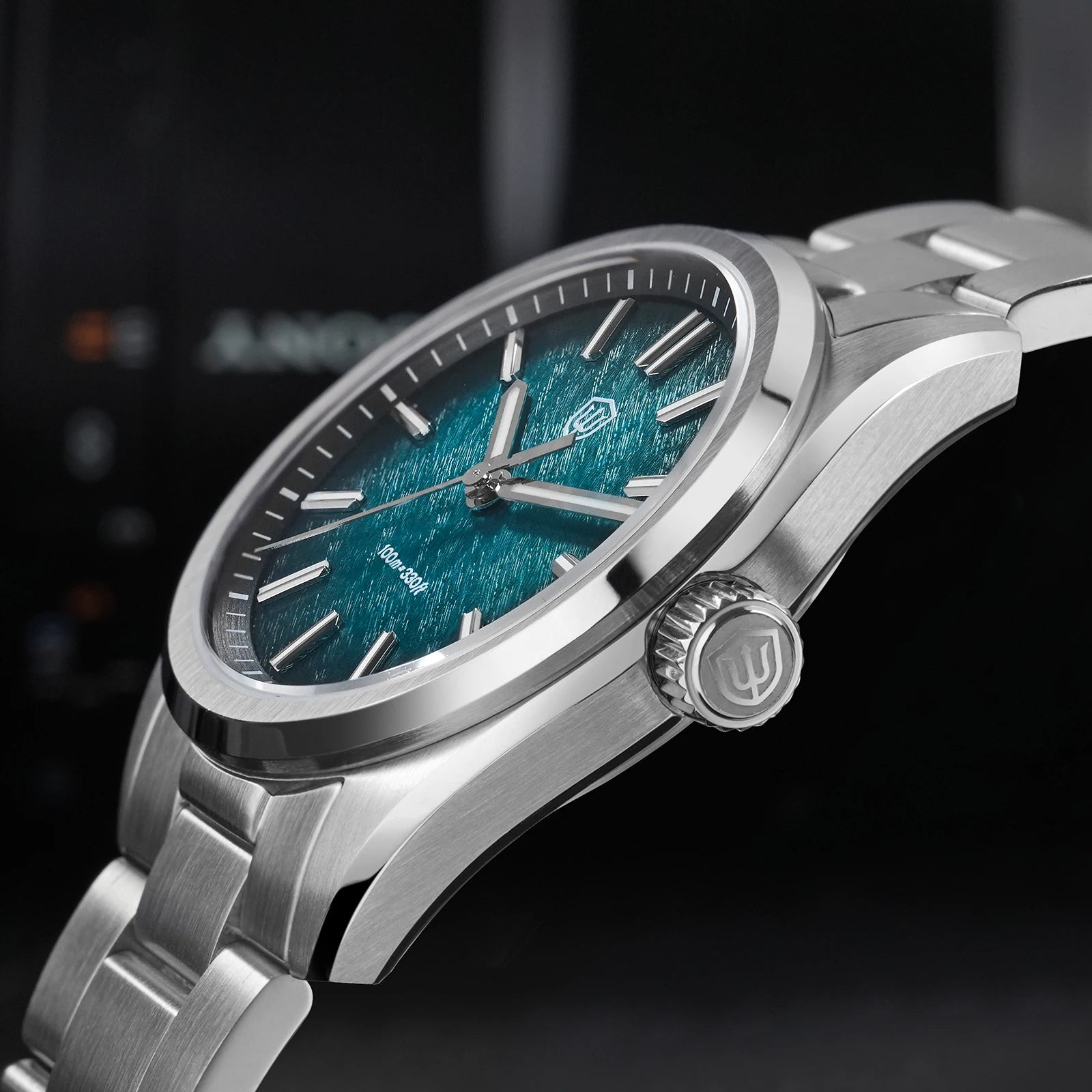 Watchdives WD0003B 36mm Quartz Men Watch VH31 Sweep Seconds Movement Stainless Steel Watches Luminous Waterproof Sapphire