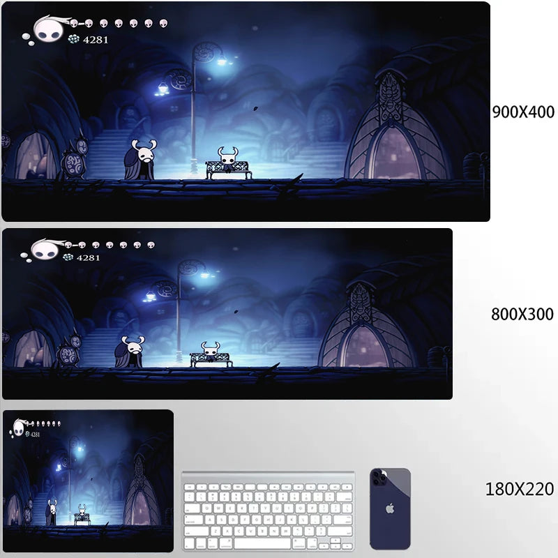 Hollow Knight Gaming Accessories Mouse Pad Office Laptop Cartoon Game Cabinet Mausepad PC Anime Cute HD Table Mat Large Carpet