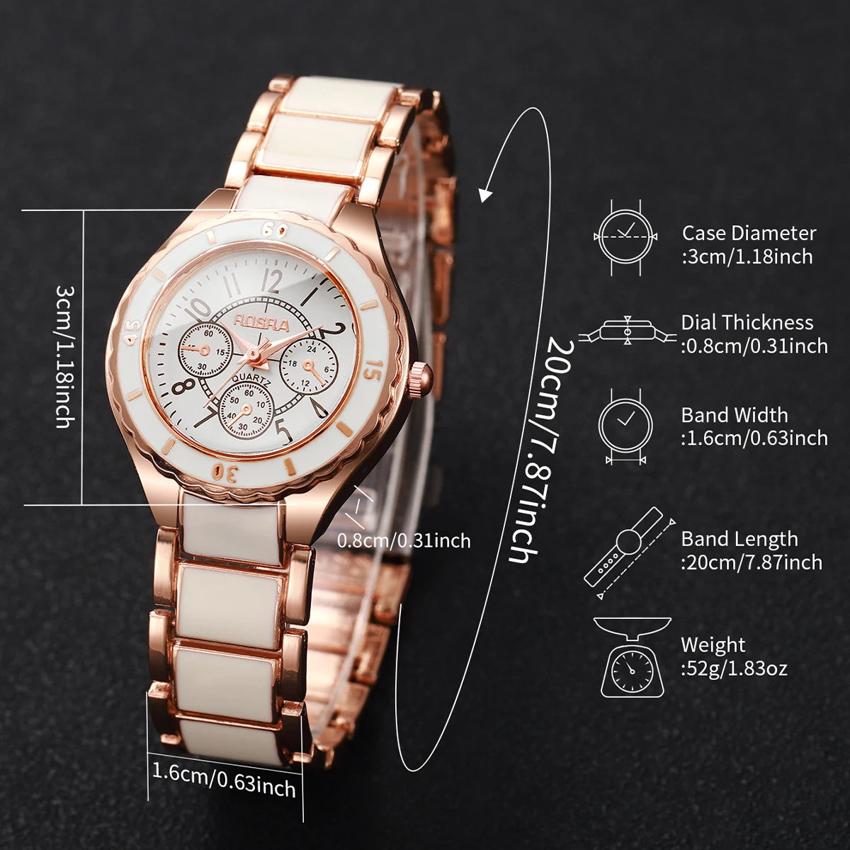 Fashion Arabic Dial Women Watches Wristwatches Ladies Quartz Watch Girls Clock Reloj Mujer（Without Box）