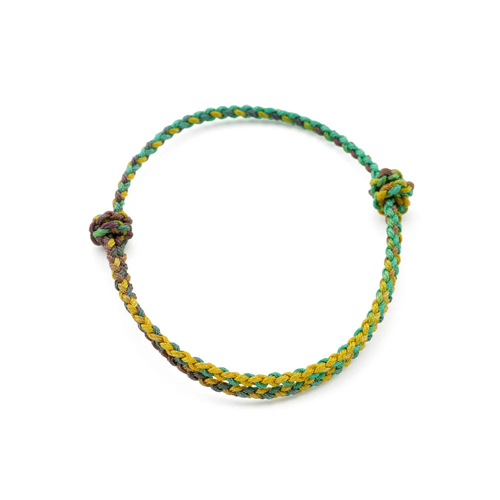 Meetvii New Handmade Gradient Color Lucky Bracelets & Bangles For Women Men Tibetan Buddhist Knots Rope Bracelets Jewelry