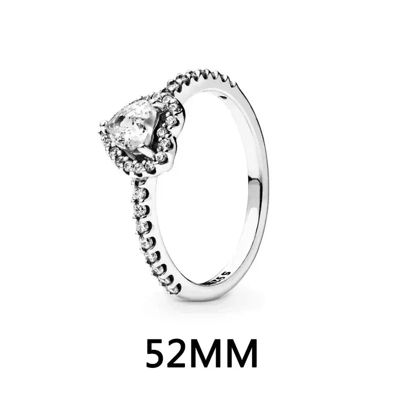 Hot selling classics heart-shaped Series 925 Sterling Silver Women's Rings Earrings Necklaces Light Luxury Charm Jewelry Gifts