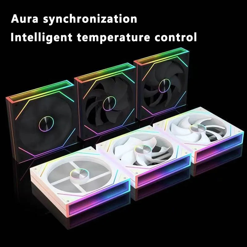 ICE Whale Prism 4RS Plus ARGB PC Case Fan 14cm Infinity Mirror Design Motherboard Light Sync 4PIN PWM CPU Cooler Fan ventilador