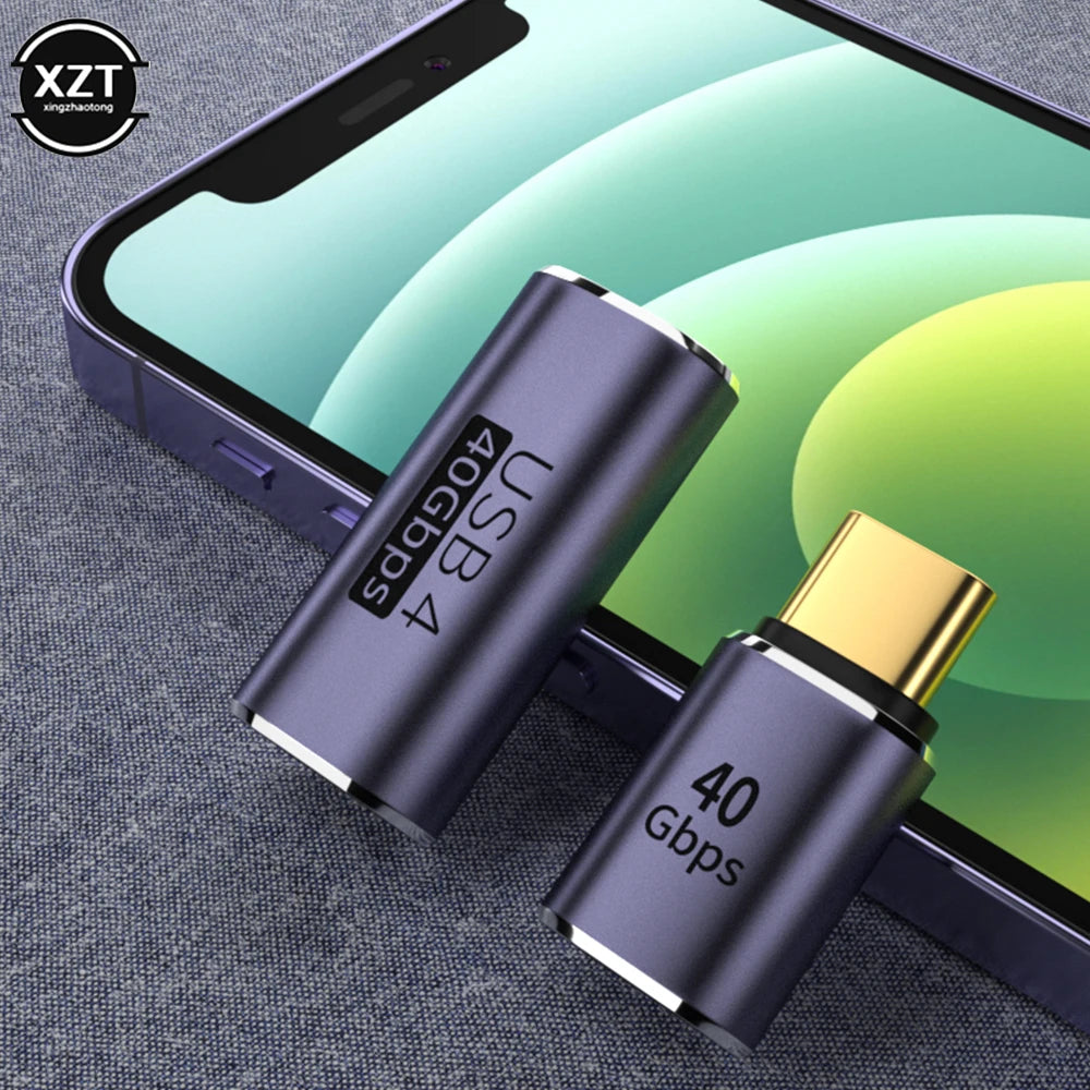 USB 4.0 40Gbps Data Transfer Thunderbolt 4 8K 60Hz Type C Male to Female Connector Extender for Mobile Phone Laptop
