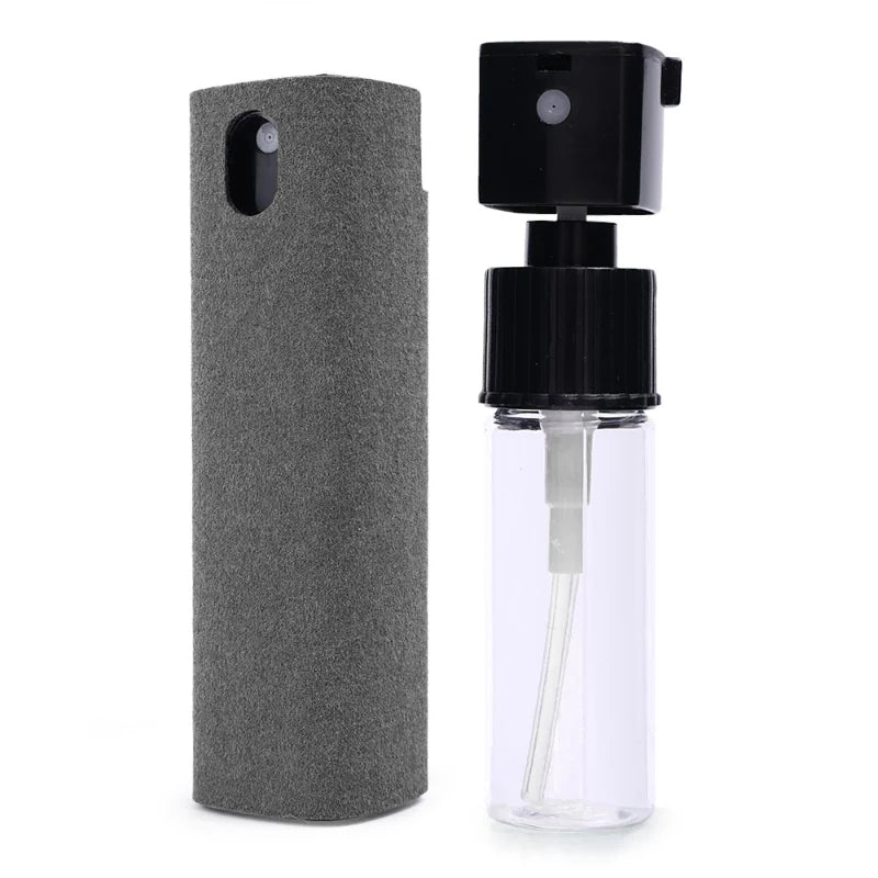 Screen Cleaner Touchscreen Mist Spray Portable Reusable Spray Bottle Microfiber Cleaner Wipe Multifunctional Phone Cleaning Tool