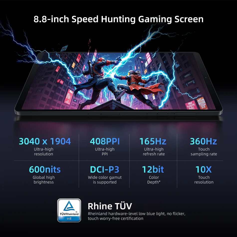 Lenovo Legion Y700 4th Gen TB322FC 256GB 512GB ROM Snapdragon 8 Elite 8.8" 165Hz Display 7600mAh 68W Charging Gaming Tablet PC