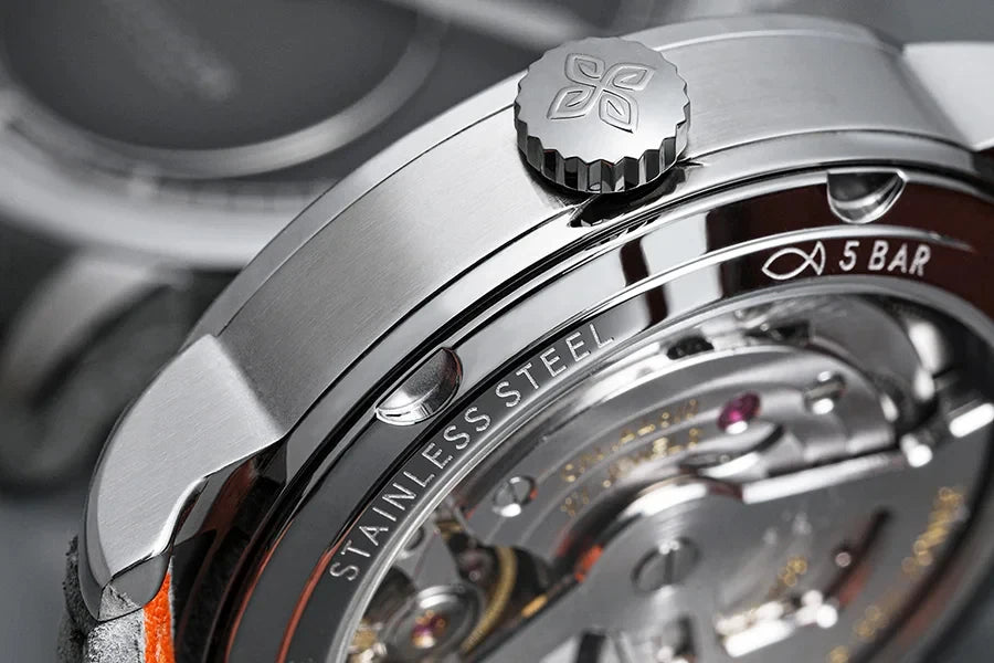 AGELOCER Original Astronomer Watch Men's Luxury Watch Automatic Mechanical 29.51-day Moon Phase Watch Birthday Gift for Men