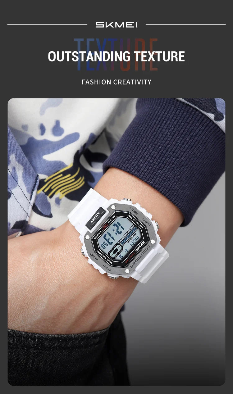 SKMEI Alarm Clock Sport Digital Wristwatches For Men Women Waterproof Date Electronic Watches Chrono Military Watch Reloj Hombre