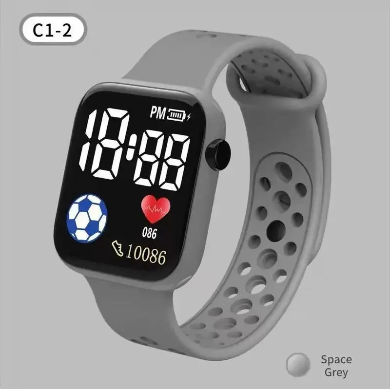 New Kids Sports Digital Watch Waterproof LED Display Children Electronic Watches for Girls Boys Wristwatch Time Machines Clock