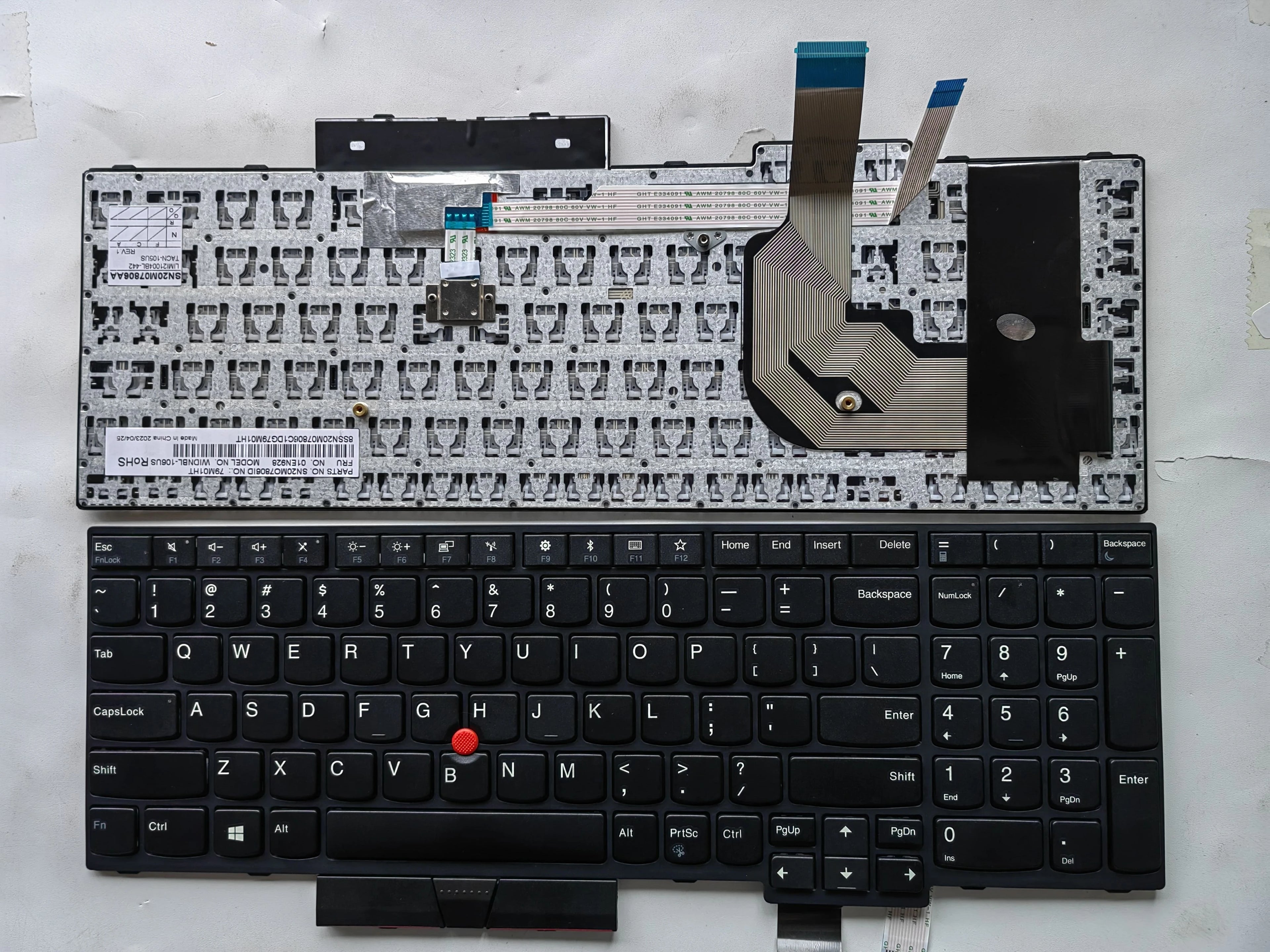 PO/LA/RU/US New  for Lenovo Thinkpad T570 T580 T570 P51S T580 P52S 01ER582 01ER541 SN20M07934 English Keyboard