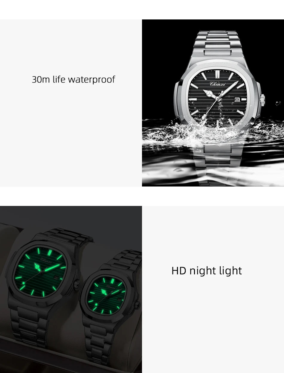 CHENXI 8222 Women Fashion Luxury Quartz Wristwatches Ladies Clock 2025 New Product Man And Women Watch Clock
