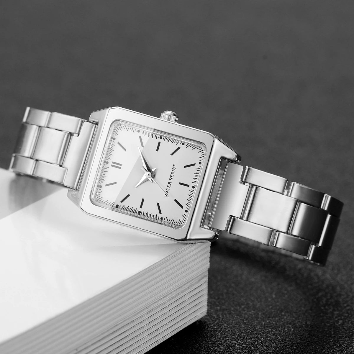 1/2PCS Fashion Women Quartz Wristwatches Square Dial Ladies Watch Girls Clock Reloj Mujer（Without Box）