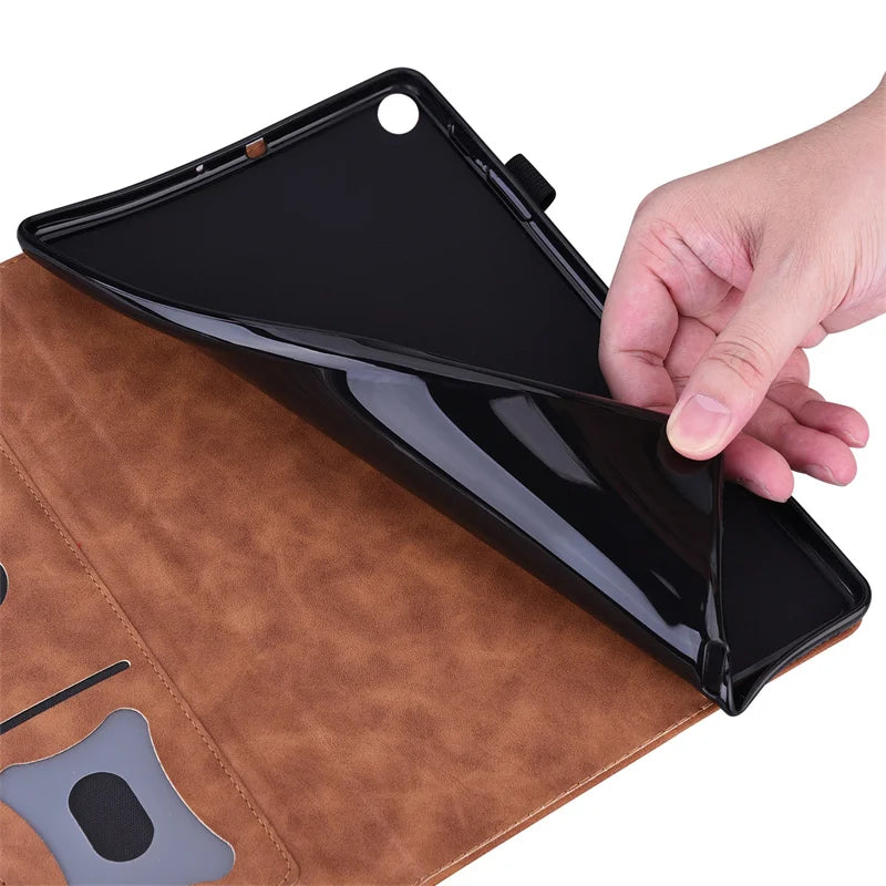 For iPad Air 11 13 Inch Case 2024 PU Leather Soft TPU Back Business Folio Cover for Funda iPad M2 Air 6 11 13 Inch 2024 Case