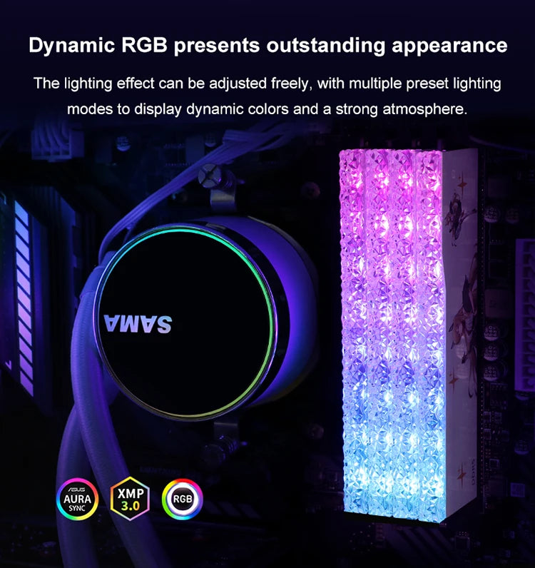 JUHOR RGB Memory DDR5 16GB 6800MHz Gaming Memoria Ram