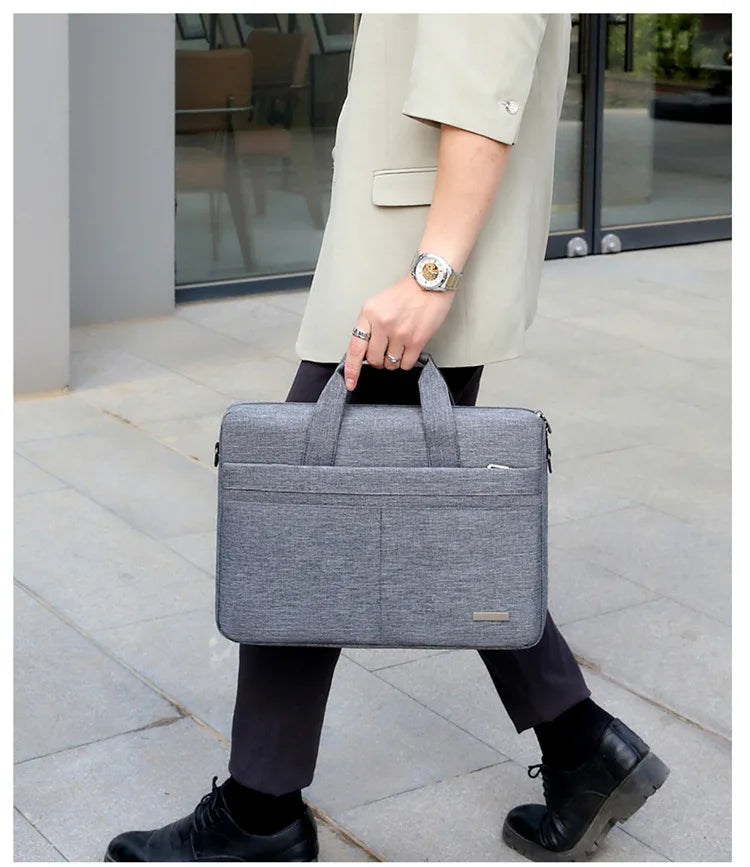 Laptop Bag Sleeve Case Shoulder HandBag Notebook Pouch Briefcases For 13.3 14 15.6 17.3 Inch Macbook Air Pro HP Huawei Asus Dell