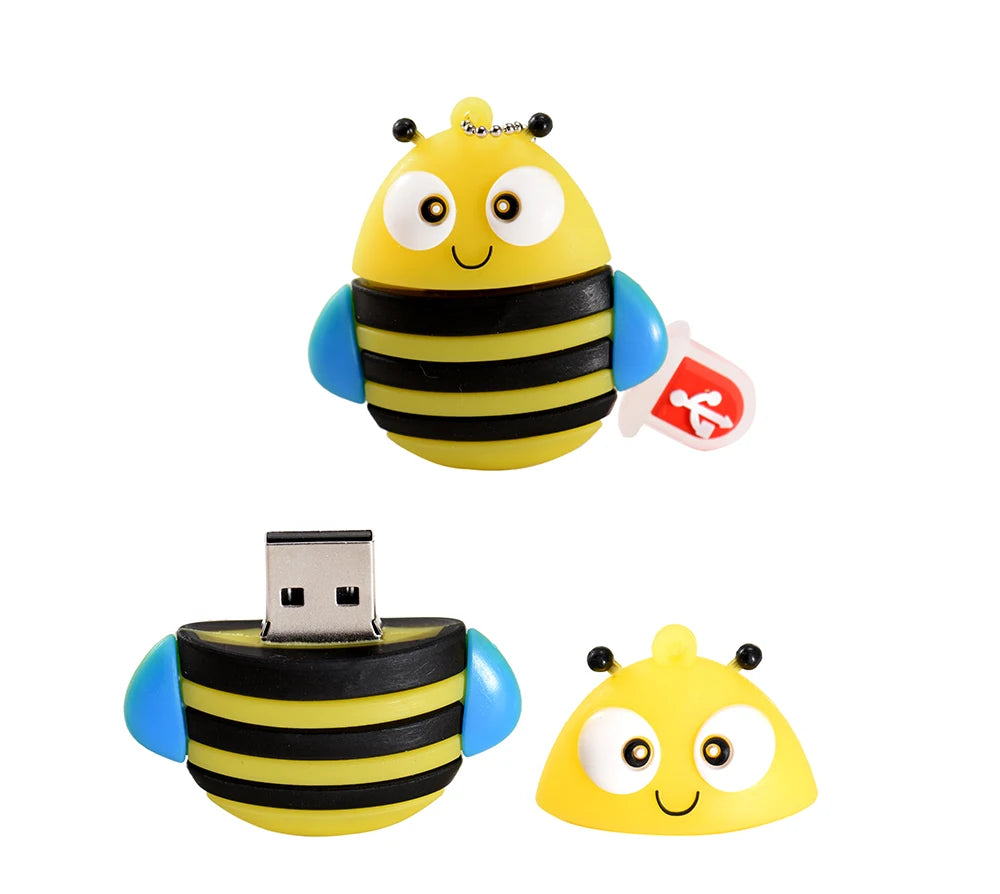 JASTER New Cute Cartoon USB 2.0 Flash Drive 64GB 32G Penguin U Disk 16GB Pen Drives 8G pendrive 4GB Gifts Key Chain Memory Stick