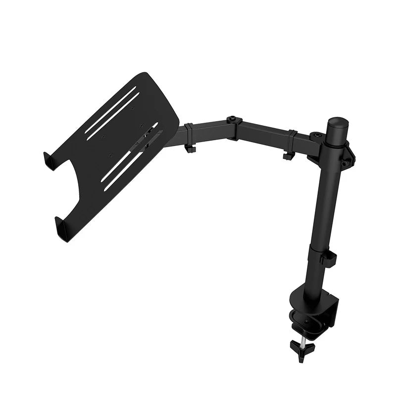 2 IN 1 Monitor Desk Mount Fully Adjust Stand with Extra Laptop Tray for Laptop Notebook up to 17" and Screen up to 32" M051C