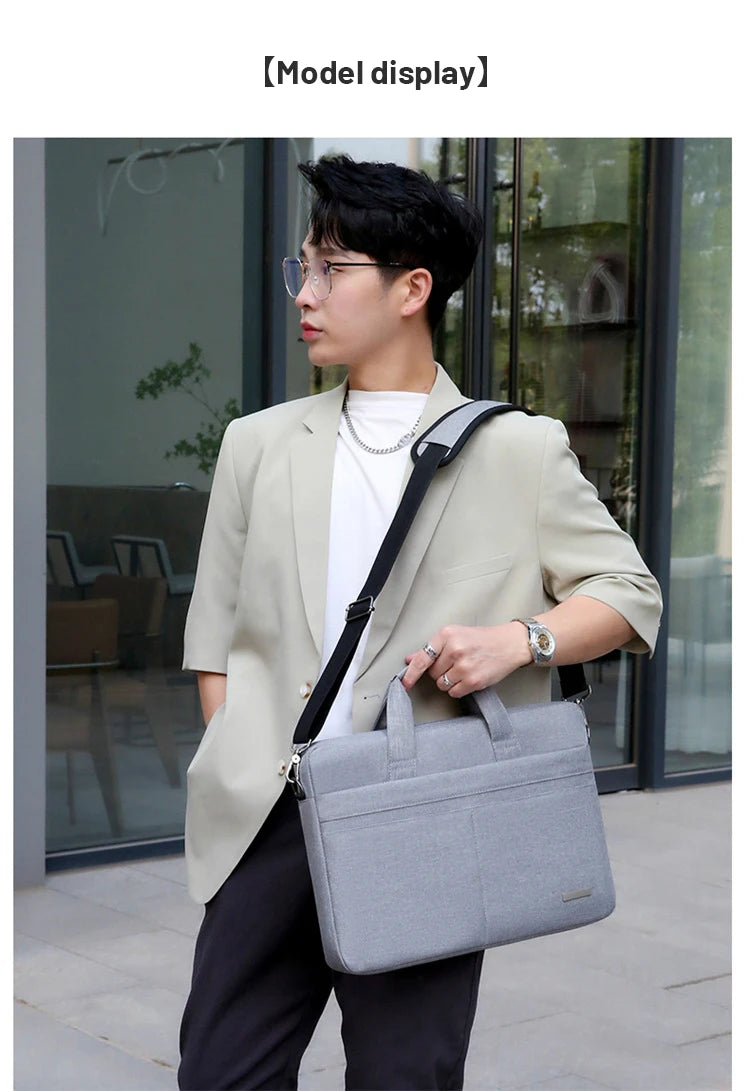 Laptop Bag Sleeve Case Shoulder HandBag Notebook Pouch Briefcases For 13.3 14 15.6 17.3 Inch Macbook Air Pro HP Huawei Asus Dell