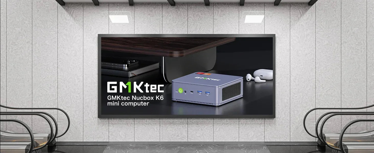 GMKtec K6 Mini PC AMD Ryzen 7 7840HS MINI PC WIFI6 BT5.2 Windows 11 Pro DDR5 NVME SSD PCIE 4.0 Desktop Office Gaming Computer