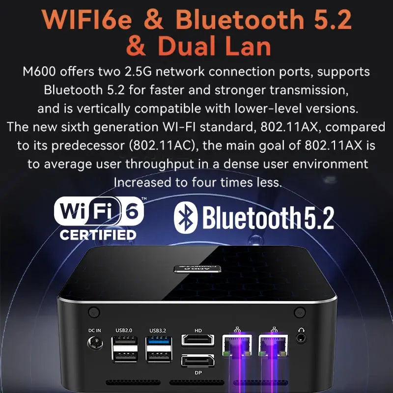 MOREFINE Mini PC AMD Ryzen R9-7940HS R7-7840HS R5-6600H WIN11PRO Desktop Computer DDR5 16GB RAM 1T SSD WiFi6 BT5.2 Laptop Gamer