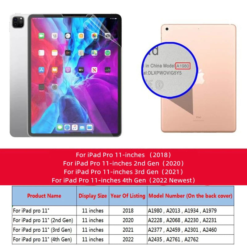 Like Paper PET Matte Write Painting Film Screen Protector For iPad Pro 11 10.9 10.2 Air 5 4 10.5 Mini 3 4 5 6 9.7 2022 10th 4th