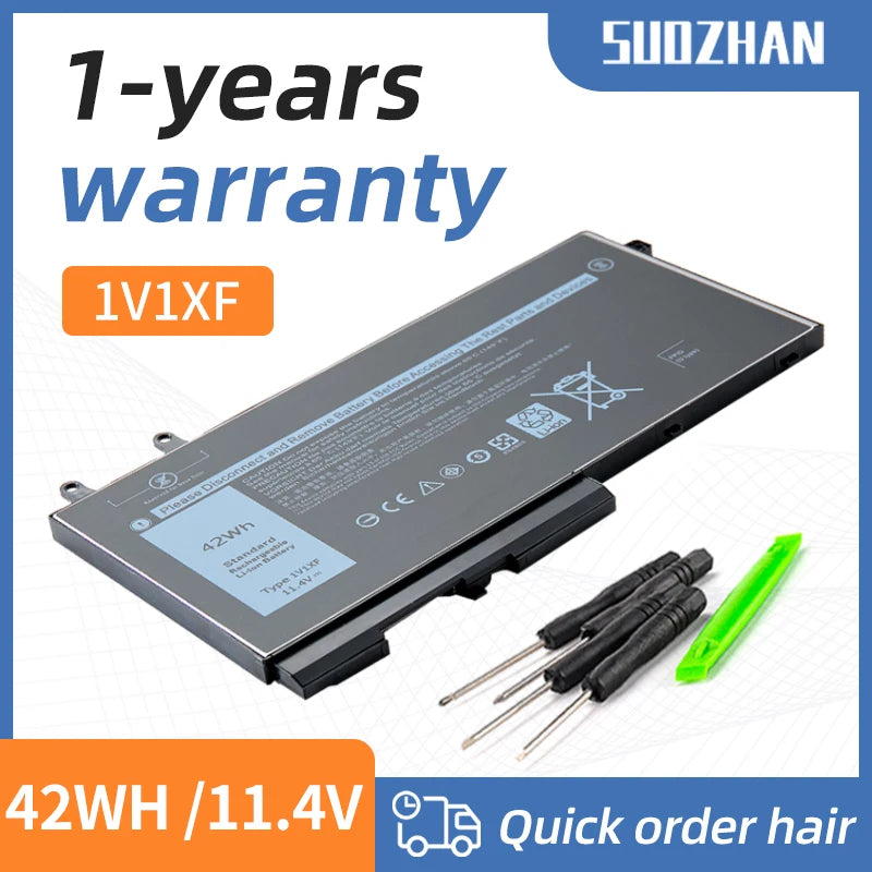 SUOZHAN 1V1XF Laptop Battery for Dell Latitude 5400 5410 5500 Precision 3540 3550 Inspiron 7590 7591 2-in-1 Series 01V1XF R8D7N