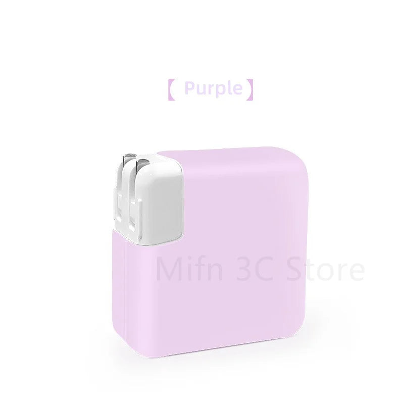 for MacBook Pro 16 inch A2485 2021 140W Charger Soft Silicone Power Adapte Case for MacBook 96 87 85 67 61 60 45 35 30 29W Case