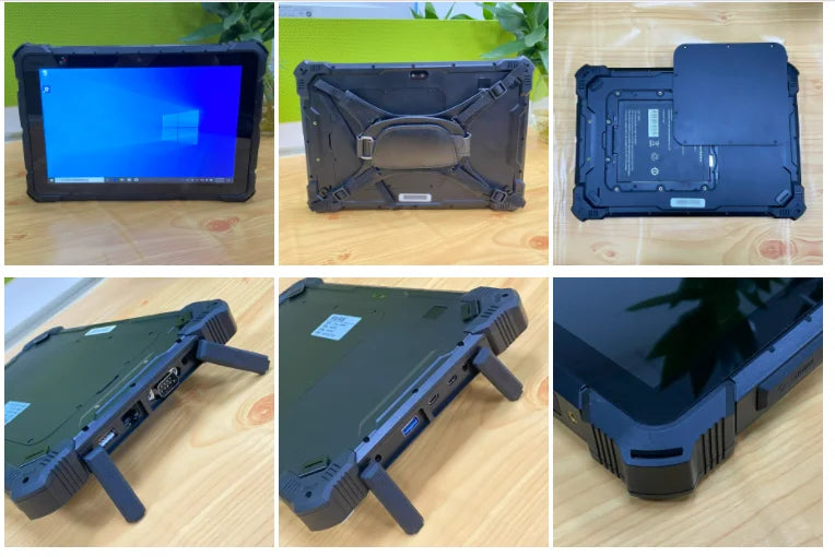 Pipo X4 10.1" Ip67 Waterproof Rugged Tablet For Industrial 12+256gb Windows 10 Pro Intel N100 With Finger Print And 2d Scanner