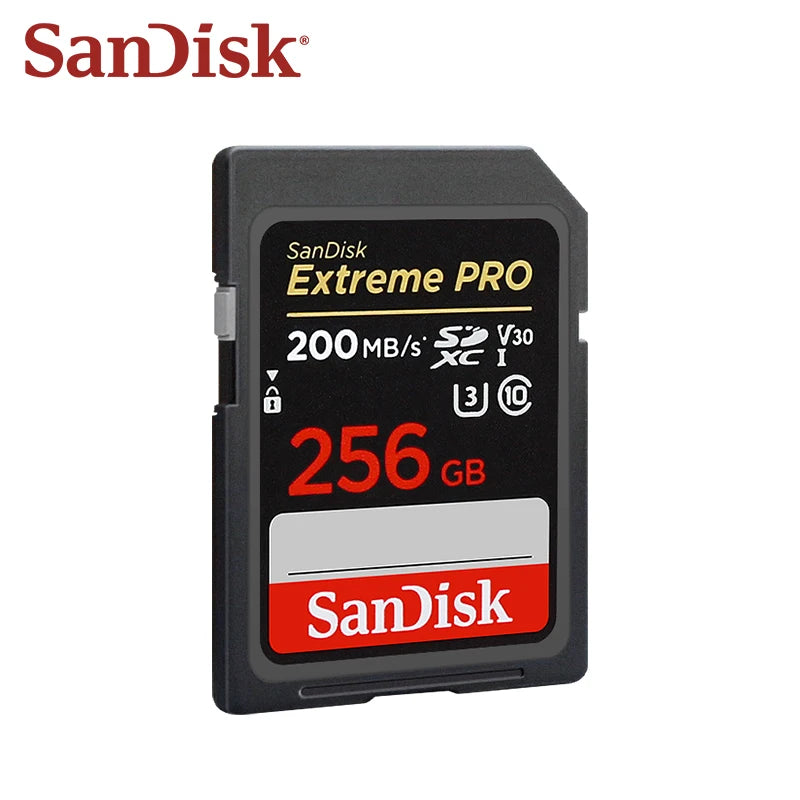 SanDisk Extreme PRO UHS-I Card 64GB 128GB 256GB 512GB 1TB Up to 200MB/s SD Card 32GB Up to 100MB/s Flash Memory Card for Camera