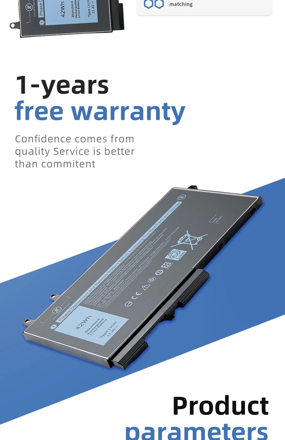 SUOZHAN 1V1XF Laptop Battery for Dell Latitude 5400 5410 5500 Precision 3540 3550 Inspiron 7590 7591 2-in-1 Series 01V1XF R8D7N