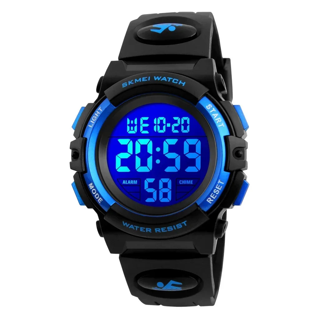 Skmei 1266  Children's Watch Boys and Girls' Alarm Clock Timing Digital 5Bar Waterproof Children's LED Watches 1258 1689 1999