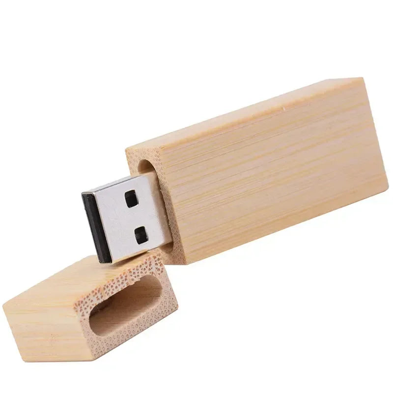 JASTER Free custom logo Photography wooden with box USB 2.0 Flash Drives64GB 32GB 16GB 8GB 4GB Memory stick Business gift U disk