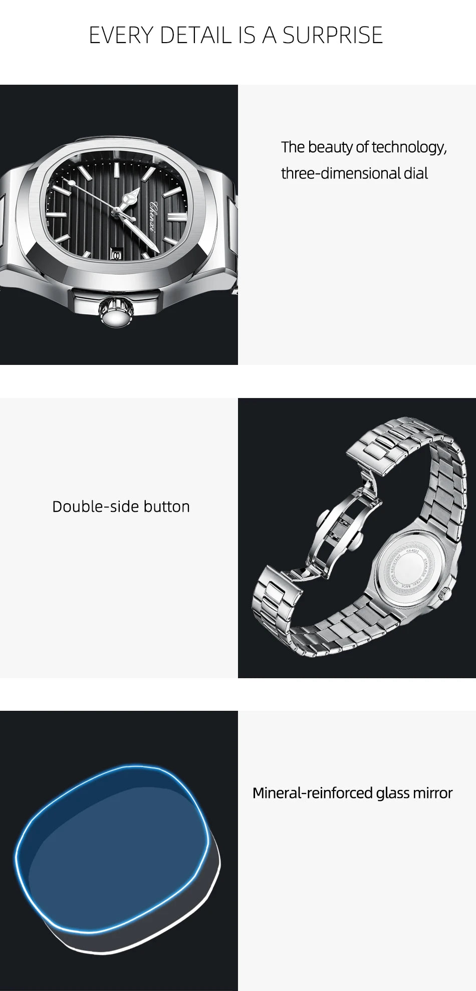 CHENXI 8222 Women Fashion Luxury Quartz Wristwatches Ladies Clock 2025 New Product Man And Women Watch Clock