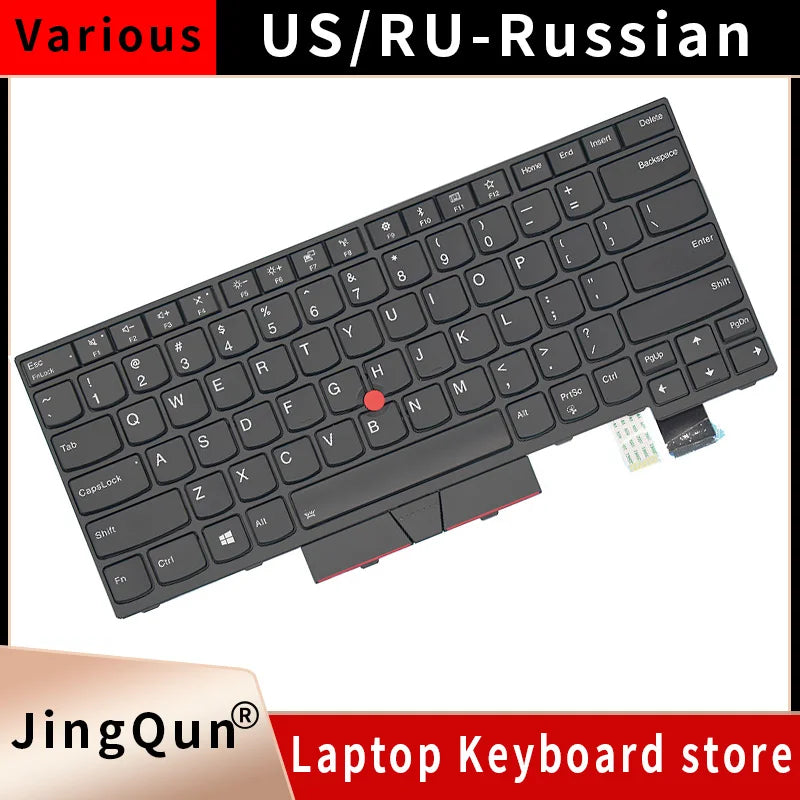 Laptop Replacement Keyboard For Lenovo ThinkPad T470 T480 keyboard A475 A485 Notebook keyboard 01HX459 01AX364 US Russian
