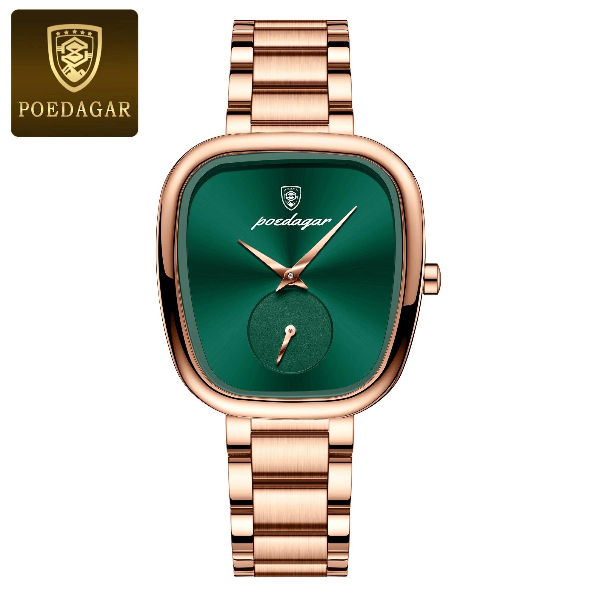 POEDAGAR Unique Elegant Ladies Watch Stainless Steel Waterproof Quartz Watches For Women High Quality Woman’s Stylish Wristwatch